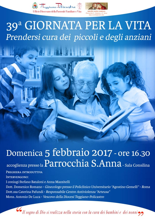 Sala Consilina: domani l’incontro ”Prendersi cura dei piccoli e degli anziani”