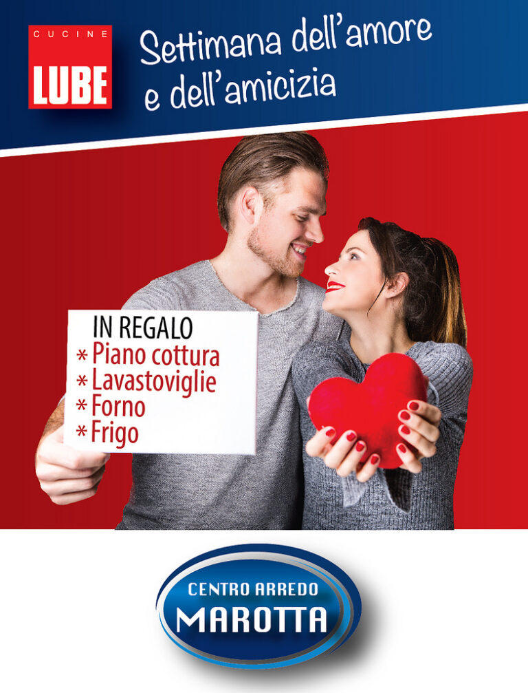 Polla: dal 6 al 14 febbraio “Settimana dell’amore e dell’amicizia” al Centro Arredo Marotta