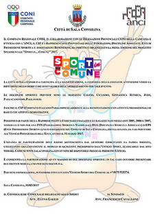 Sala Consilina: il Comune aderisce alla manifestazione “Sport in… Comune” 2017