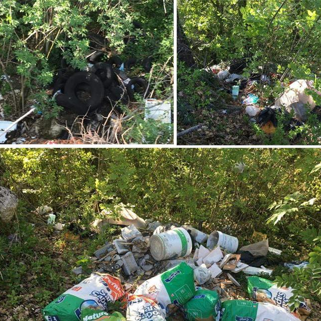 Pneumatici usati, plastica e cumuli di rifiuti. Discarica a cielo aperto a Sala Consilina