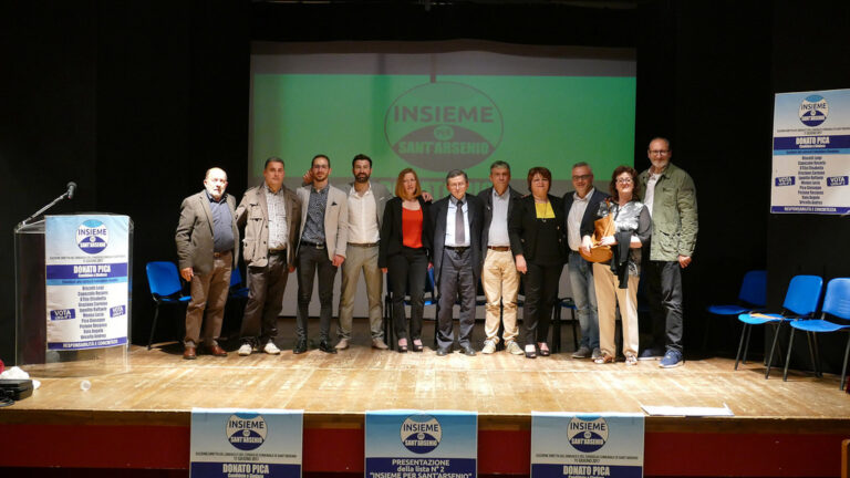 Elezioni amministrative. Domani la lista “Insieme per Sant’Arsenio” incontra i giovani