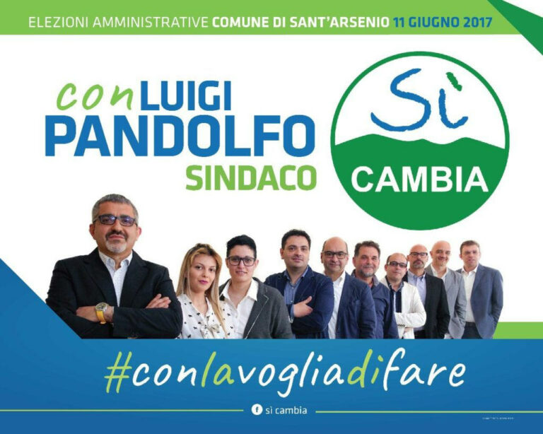 Elezioni a Sant’Arsenio. Domani la presentazione della lista “Sì Cambia”