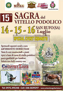 All’Erbanito di San Rufo sagra del vitello podolico e competizioni sportive a cavallo