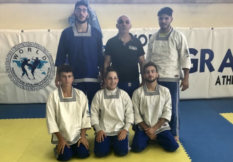 Gli atleti della New Kodokan di San Pietro al Tanagro agli Europei di Pangration in Grecia