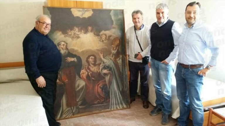 E’ ritornato a San Pietro al Tanagro il dipinto trafugato negli anni ’90 dalla Chiesa Madre