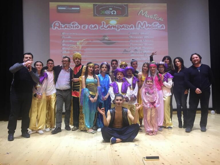 Casalbuono: gli allievi del laboratorio d’arti sceniche Kaos sul palco con “Aladin e la lampada magica”