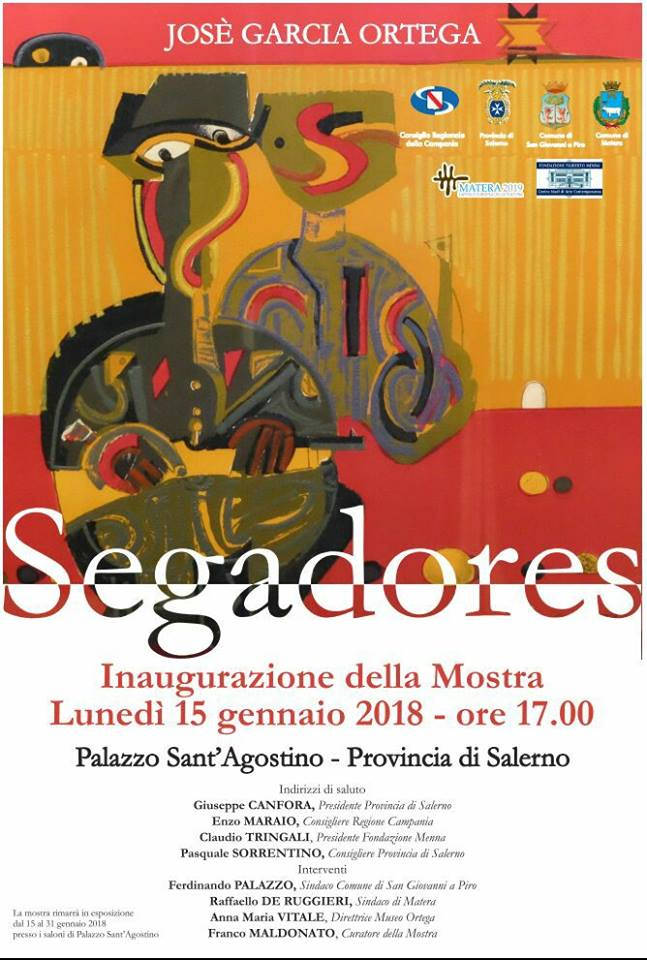 Provincia di Salerno. Le opere di Josè Garcia Ortega in mostra dal 15 gennaio a Palazzo Sant’Agostino