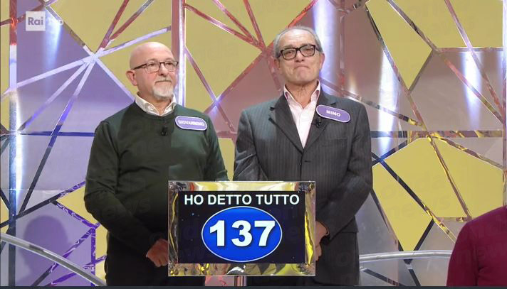 Giovanni Borgia e Nino Cappelli di Sala Consilina vincono il quiz “Zero e Lode” su Raiuno
