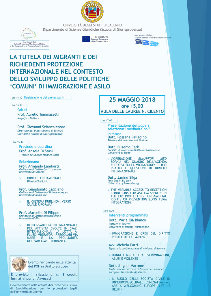 Domani l’Avv. Patti di Sala Consilina discute di violenza su donne e minori in un convegno all’Unisa