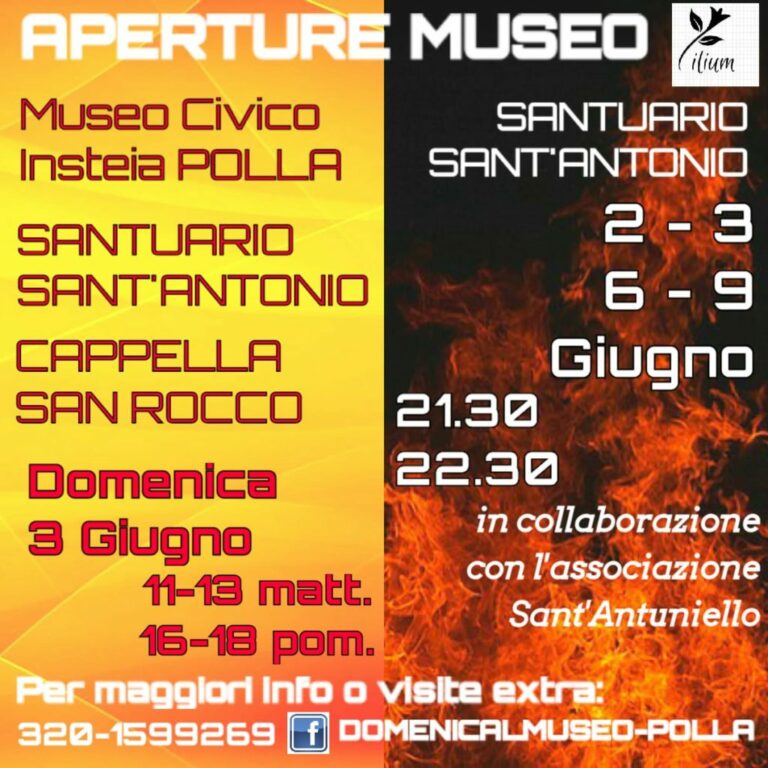 Continua a Polla l’iniziativa Domenica al Museo. Il 3 giugno musei aperti con accompagnatrici del posto