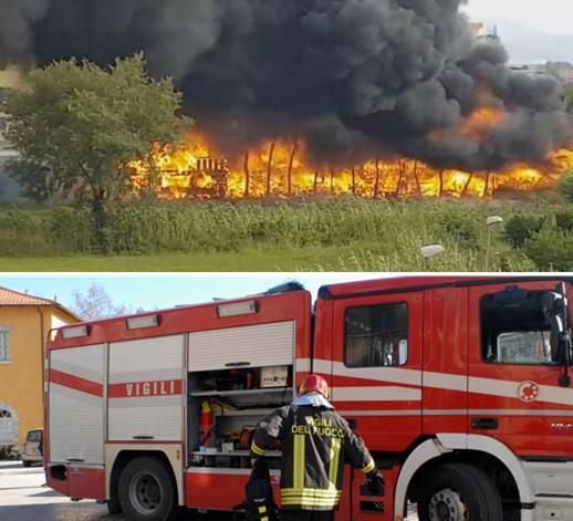 incendio capaccio evi