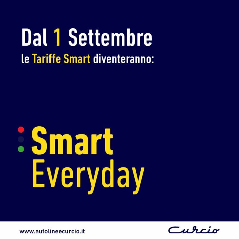 Con le Autolinee Curcio dal 1° settembre “Tariffe Smart Everyday” sulle tratte Roma, Toscana e Umbria
