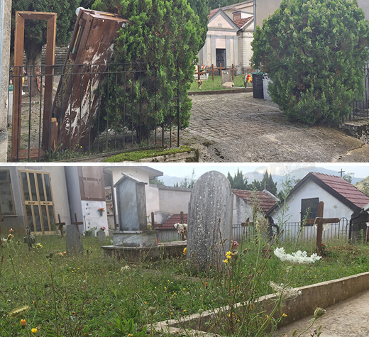 Degrado cimitero Buonabitacolo ev