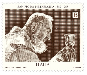 francobollo San Pio da Pietrelcina