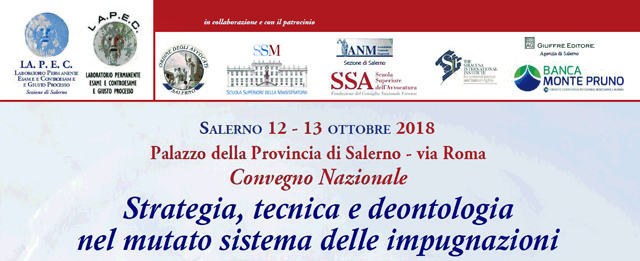 Il 12 e 13 ottobre la Banca Monte Pruno presente al Convegno Nazionale sul sistema delle impugnazioni