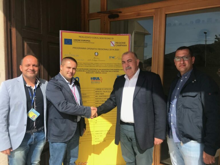 Banda Ultra Larga, al via a Capaccio Paestum i lavori di realizzazione della rete in fibra ottica