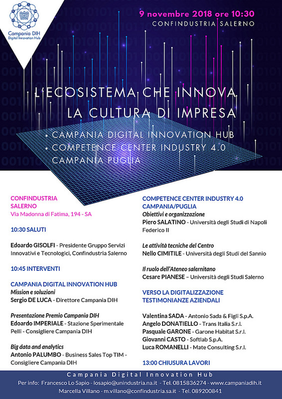 Garone Habitat di Polla al seminario di Confindustria per parlare di innovazione e cultura d’impresa