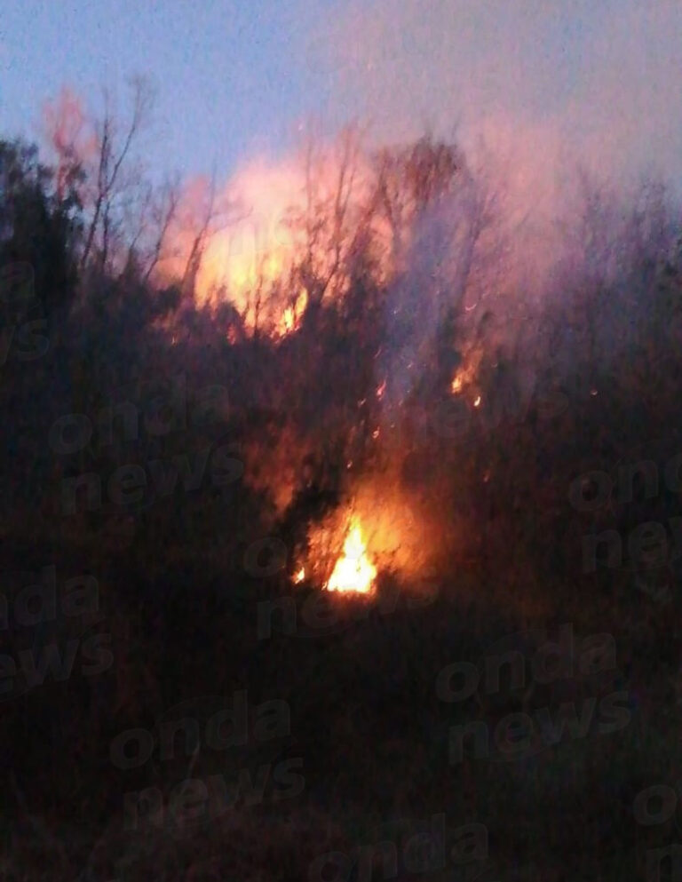 Incendio ad Auletta in contrada Mennuccio. Intervengono i Vigili del Fuoco