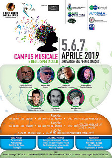 Sant’Arsenio:il 5, 6 e 7 aprile al via il Campus Musicale e dello Spettacolo de “I Due Volti della Luna”