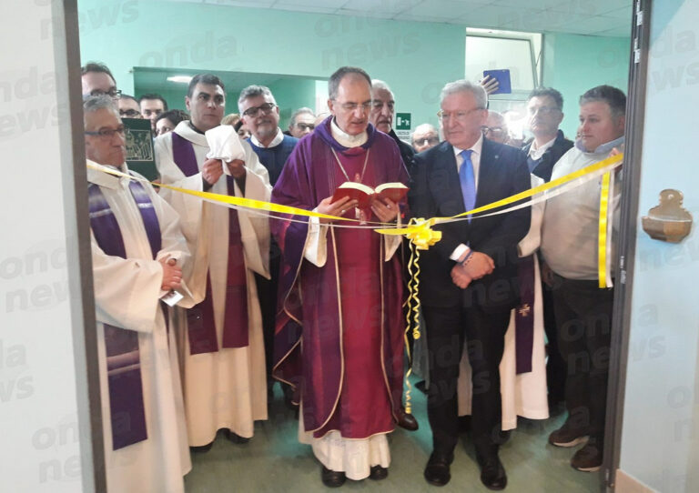 Ospedale di Polla. Inaugurata la nuova Cappella offerta dalla Fondazione Monte Pruno