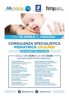 Asl Salerno, potenziata l’assistenza pediatrica nei giorni festivi. Tutte le sedi aderenti