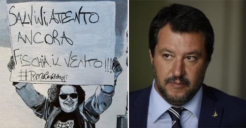 salvini e opera d arte