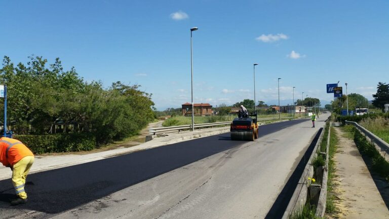 Viabilità in provincia di Salerno. In corso di ultimazione lavori a Santa Marina, Agropoli e nel Cilento