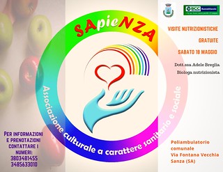Sanza: domani screening nutrizionistico gratuito con l’associazione “SApieNZA Onlus”