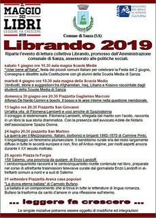 Sanza: al via domani “Librando”, letture collettive in angoli sconosciuti del paese
