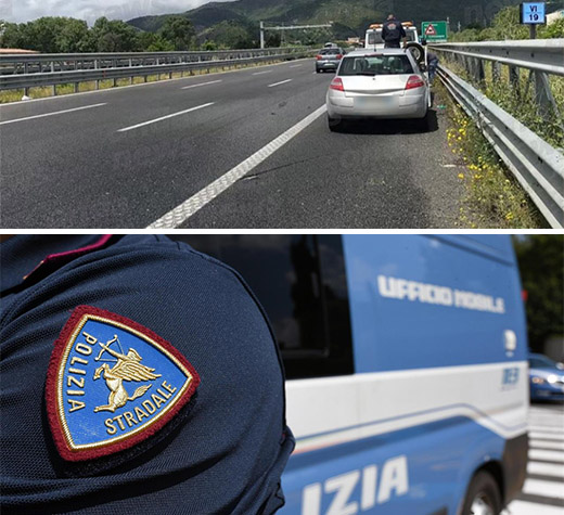 auto rubata a2 evidenza