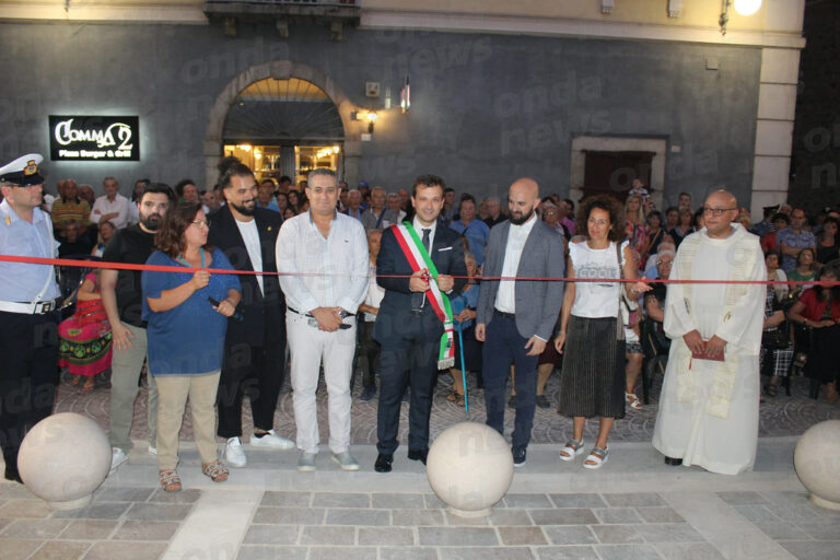 Inaugurata a Vietri di Potenza Piazza XXIII Novembre. L’Amministrazione fa il bilancio dei primi 2 anni