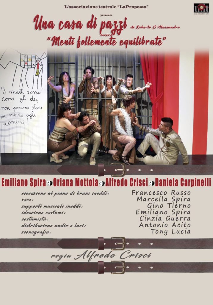 Festival Teatrale Santarsenese. Domani in scena “Una casa di pazzi” della Compagnia “La Proposta”