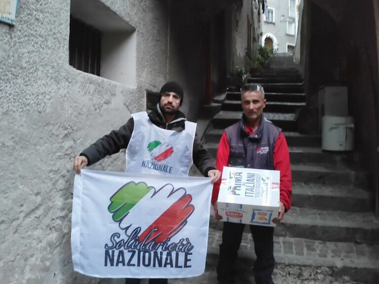 Golfo di Policastro. Solidarietà Nazionale consegna generi alimentari alle famiglie in difficoltà