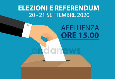 elezioni 2020 affluenza ore 15 evidenza