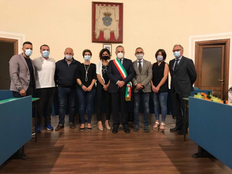 A Polla la cerimonia di proclamazione del neo eletto sindaco Massimo Loviso