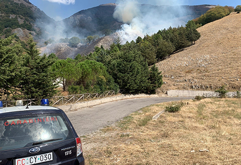 incendio castelnuovo conza evi