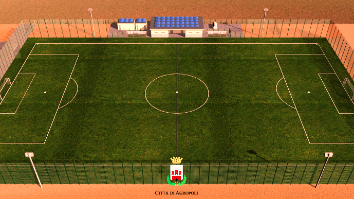 rendering campo Polito - Mattine