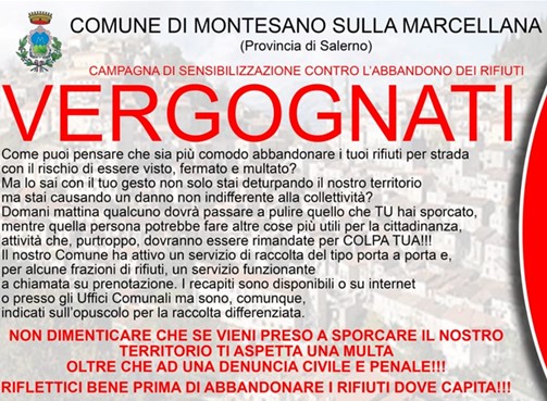 vergognati rifiuti montesano evi