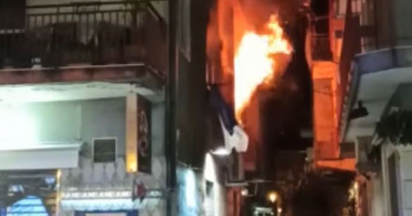 INCENDIO BATTIPAGLIA