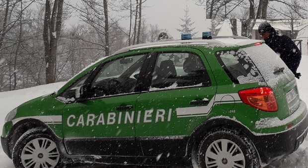 carabinieri forestali neve