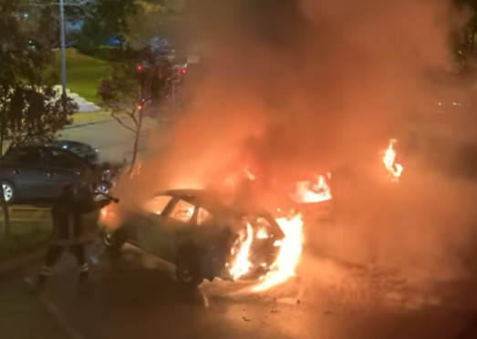 incendio auto battipaglia