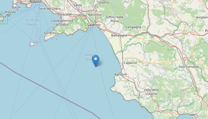 terremoto mare cilento