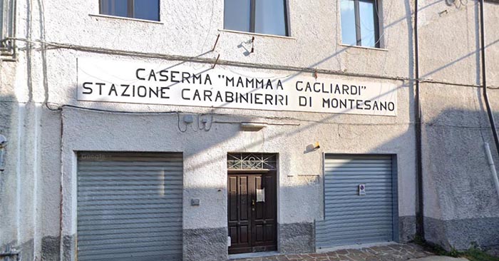 EX CASERMA MONTESANO CARABINIERI