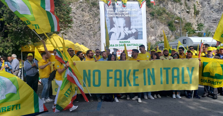 protesta coldiretti salerno