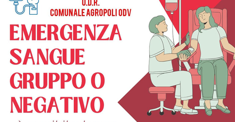 emergenza sangue 0 negativo avis agropoli FB