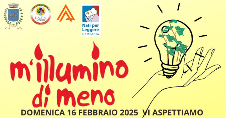 m'illumino di meno san pietro al tanagro