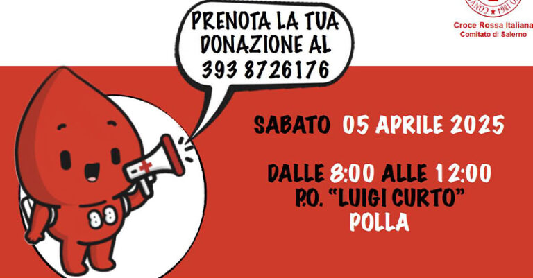 donazione sangue ospedale polla 5 aprile FB