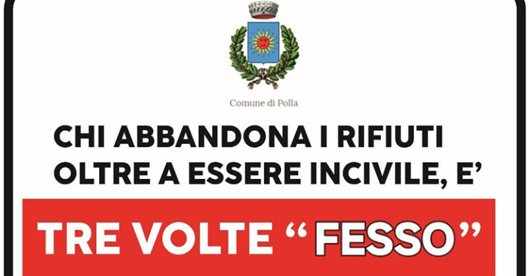 polla cartello rifiuti fb