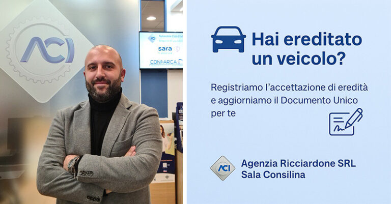 aci sala consilina michele calandriello ereditare veicolo fb