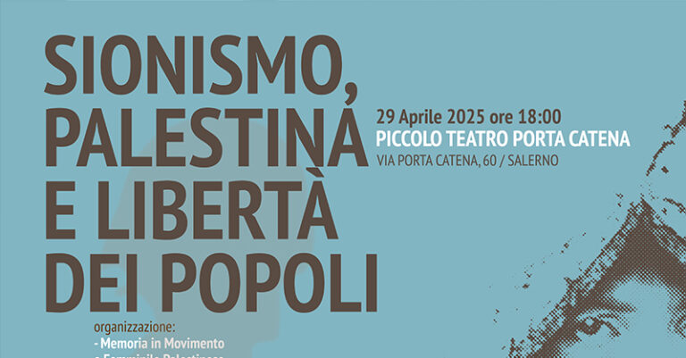 locandina salerno palestina